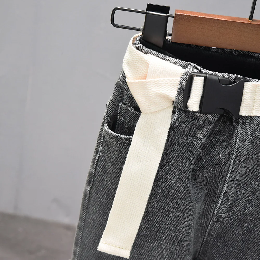 Модные джинсы для мальчиков на весну и осень джинсовые брюки детей от 2 до 7 лет