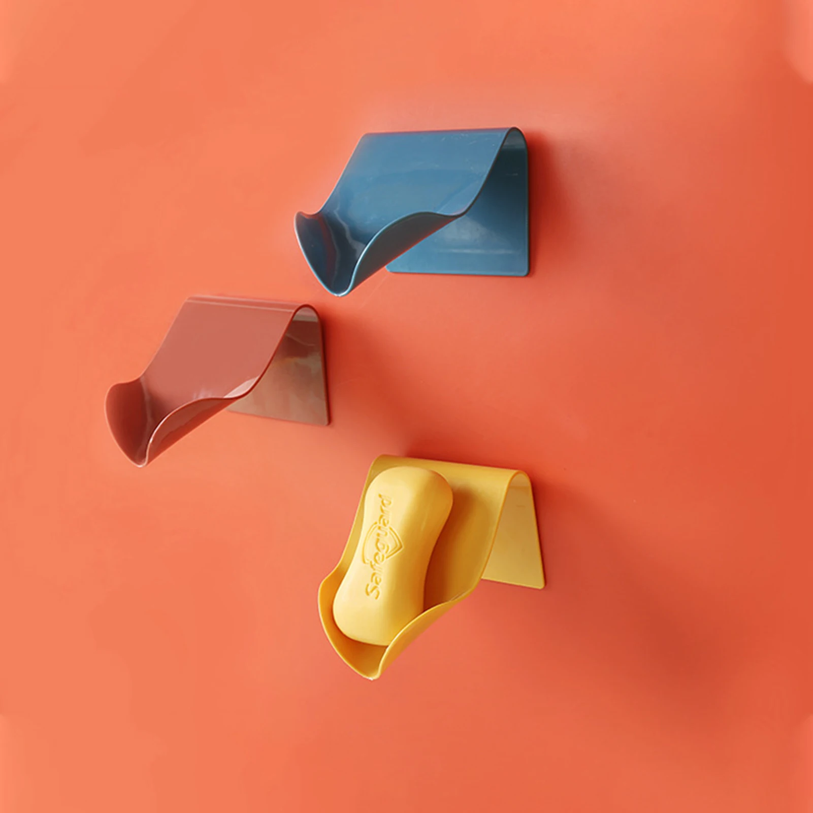 

High Quality Soap Dish Wall-Mounted Soap Box Drainage Soap Holder Soap Rack Punch-Free Soap Sponge Shelf Bathroom Accessories