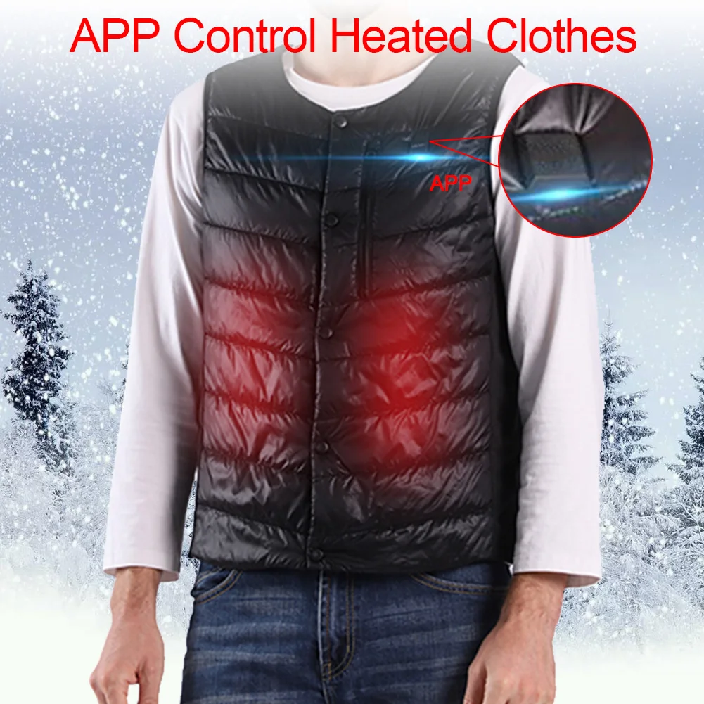Мужская Уличная зарядка через usb нагревательный жилет куртка умное управление
