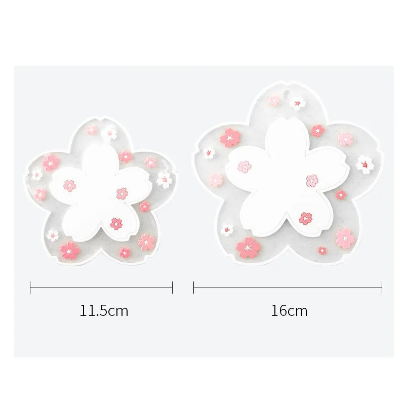 Cherry PVC Placemat Pot Holder Cartoon Insulation Table Mat Round Home Decor Non-Slip Cup Dish Pads Warm Hangable Coaster INS images - 6