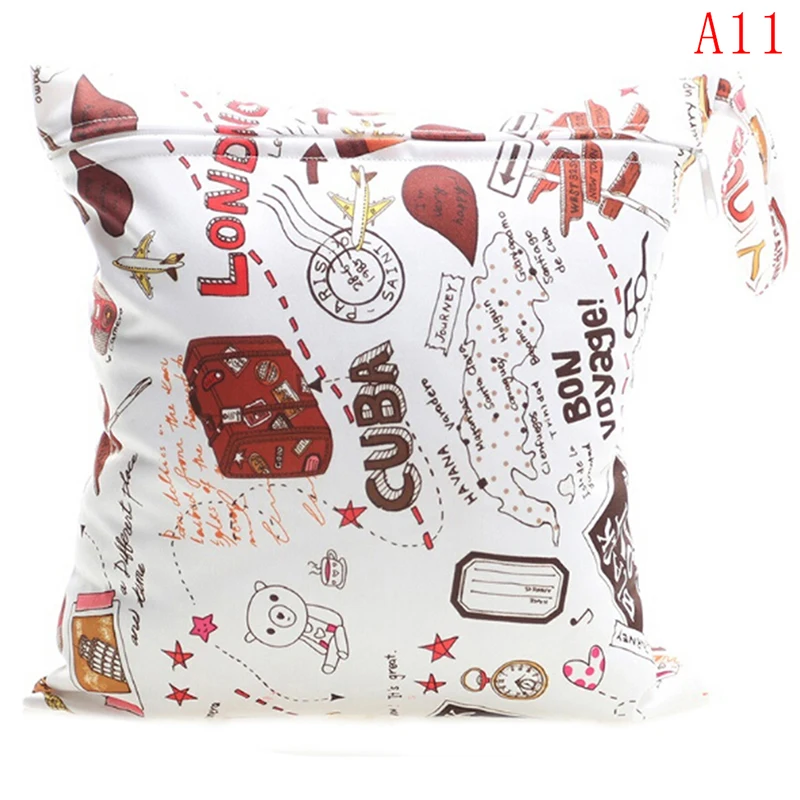 

1 Pcs Reusable Wet Bag Pocket Nappy Bags Travel Wet Dry Bags Mini Size 28x30cm Diaper Bag