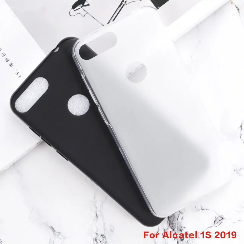 Для Alcatel 1 S силиконовый чехол для телефона для Alcatel 1 S 5024D 5024Y 5024K 5024 мягкий чехол Ультратонкий силиконовый черный чехол из ТПУ