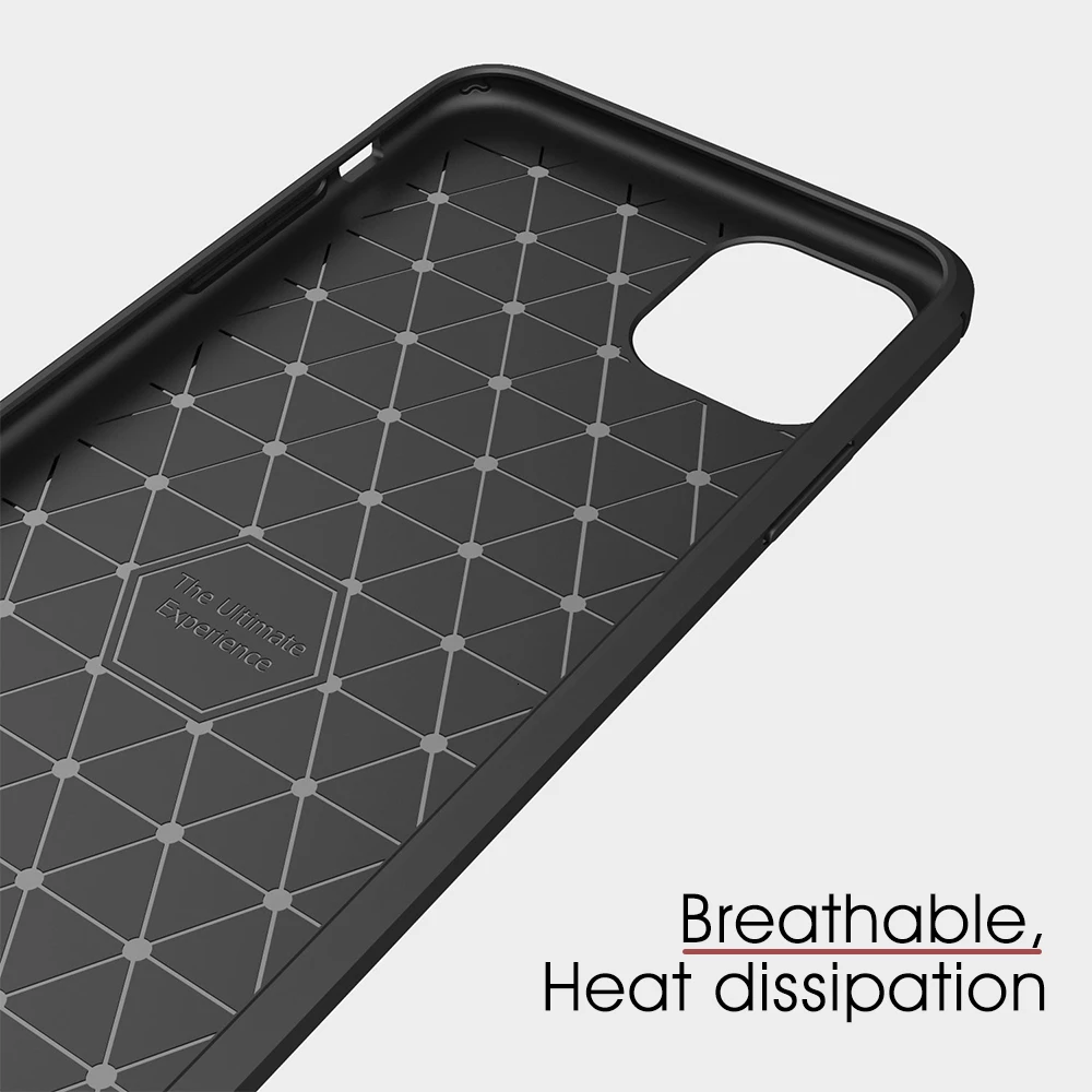 Мягкий силиконовый чехол для Apple iPhone 11 Pro тонкий из углеродного волокна Max X XS XR 8 7
