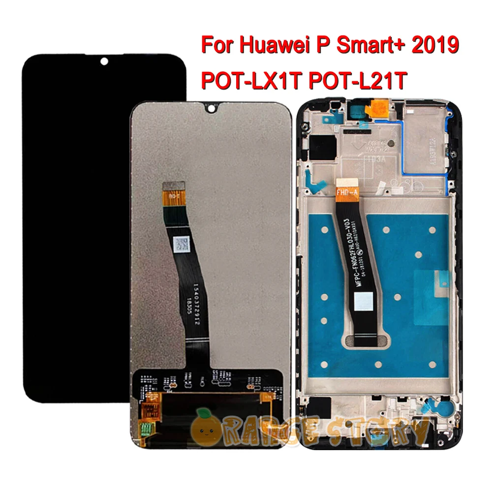 Полноэкранный ЖК-дисплей с рамкой для Huawei P smart + 2019 сенсорный экран экрана Smart