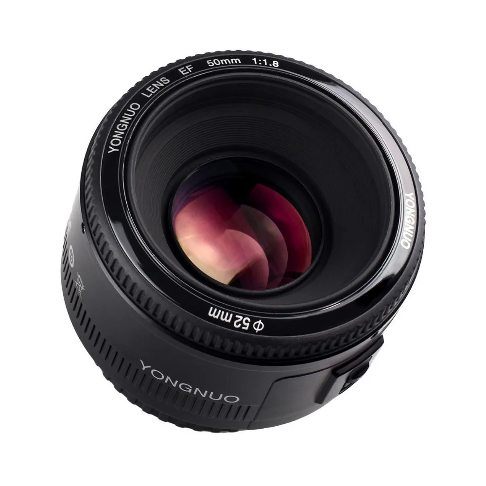 Оригинальный объектив YONGNUO YN50 мм 50 F1.8 камеры для Canon EOS DSLR камера s 60D 70D 5D2 5D3 600d Nikon DLSR
