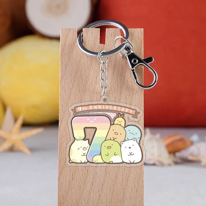 Мультяшная фигурка Sumikko Gurashi брелок животное акриловые сумки Подвески Брелок |