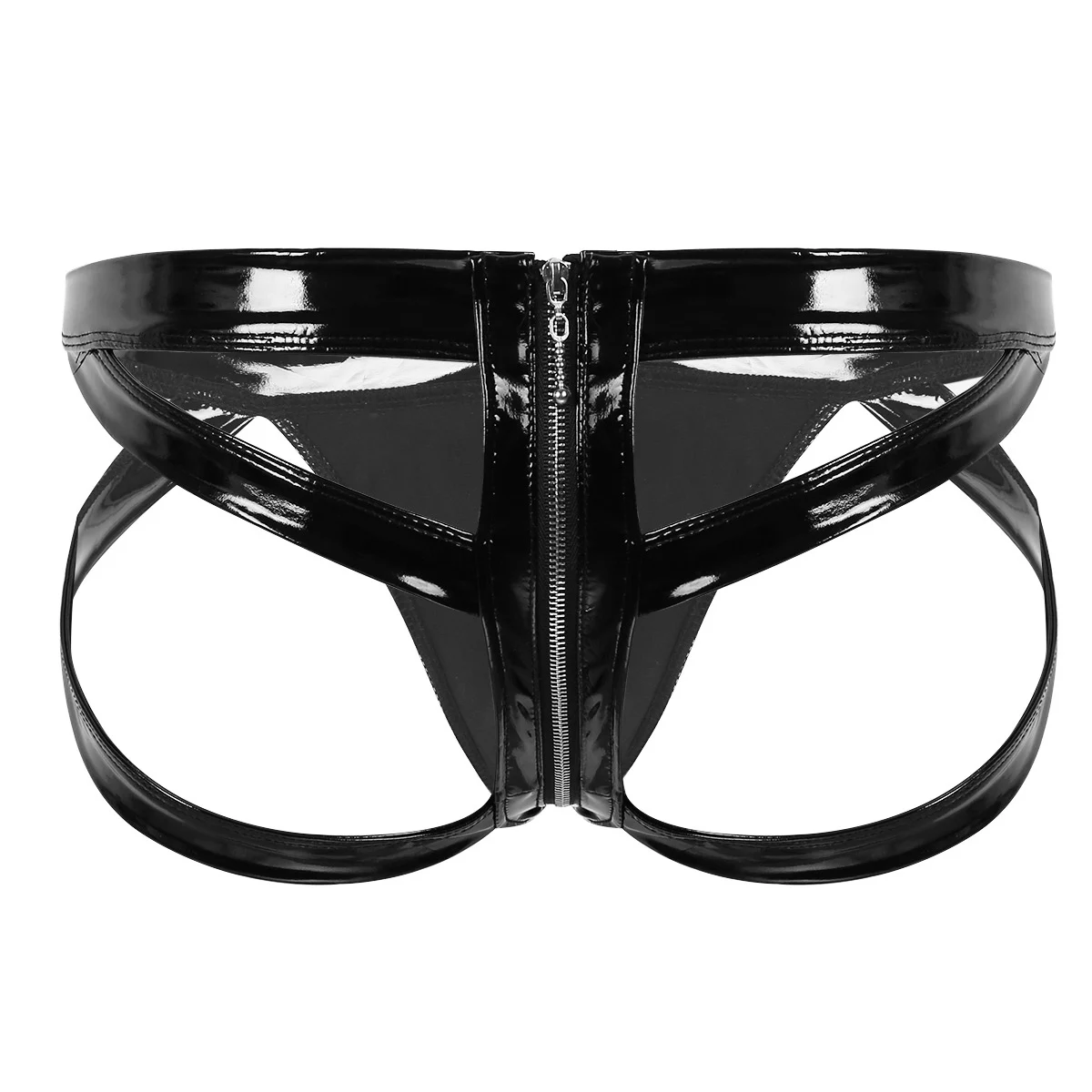 Мужское кожаное нижнее белье Sissy трусы с низкой посадкой карманом вырезами сзади