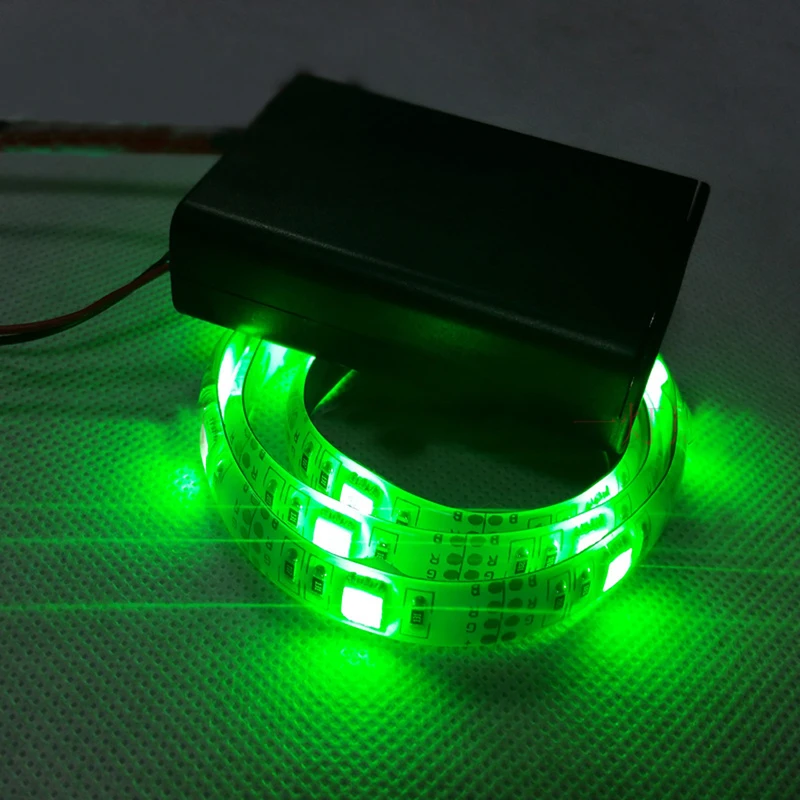 

Водонепроницаемая гибкая светодиодная ленсветильник RGB 50-200 см 5050 + пульт дистанционного управления на 24 кнопки