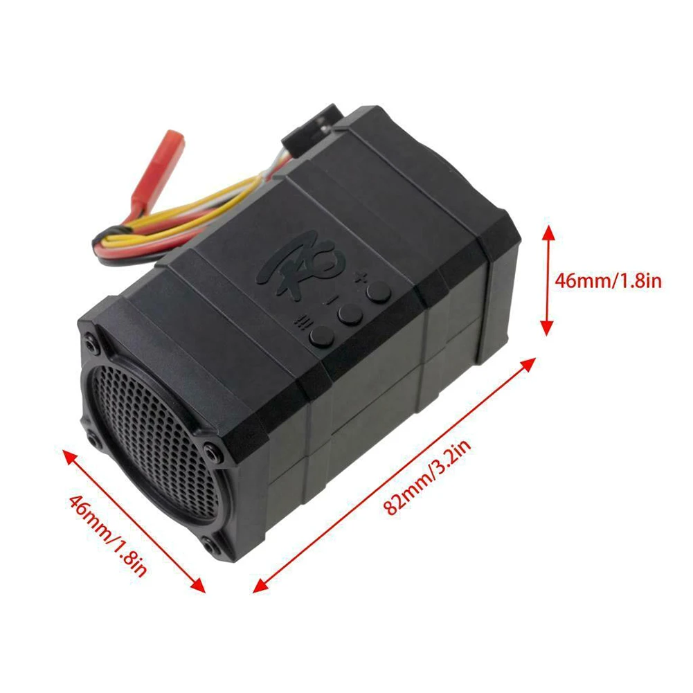 

RCTOYFUN RC Car Engine Sound Simulator System Module Double Horn 10 Sounds For Hsp Redcat Traxxas Tamiya Hpi Axial Crawler Car