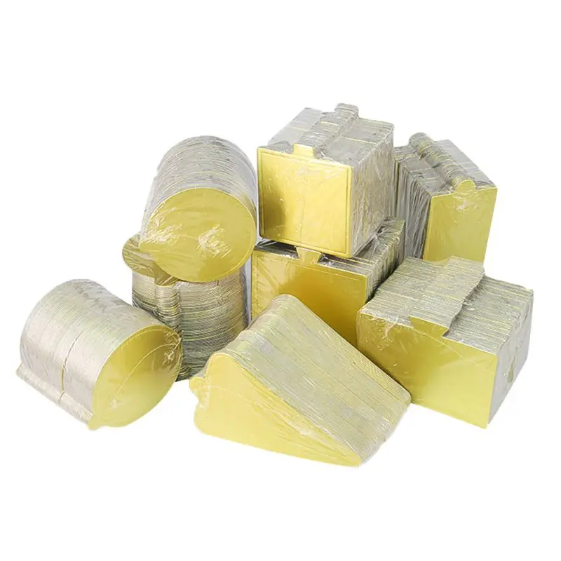 100 шт./компл. из Gold Mousse нижняя пенопластовая тарелка для торта картонный