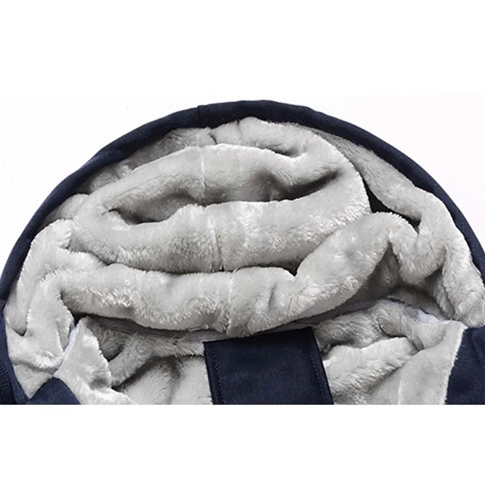 

Mens Coats Hoodie Fleece Warm Winter Jacket Zipper Outwear Hit Color Male Jacket Casual Outerwear Chaquetas Hombre Erkek Mont