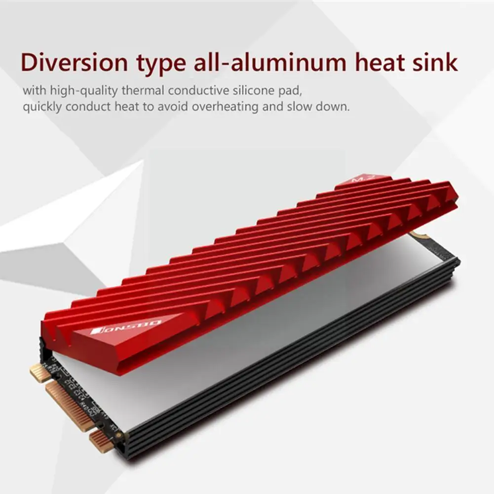 

New SSD Heatsink Cooler NVME NGFF M.2 2280 State Hard Heat Radiator Disk Heat Sink Cooling Passive Aluminum Dissipation S0M6