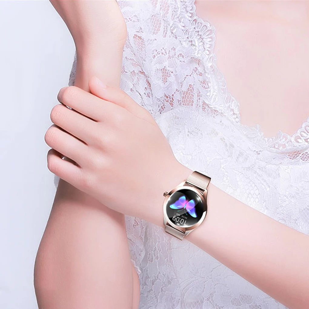 

2021 Fashion Smart Watch Women KW10 IP68 waterproof Multi-sports modes Pedometer Heart Rate smartwatch Fitness Bracelet for Lady
