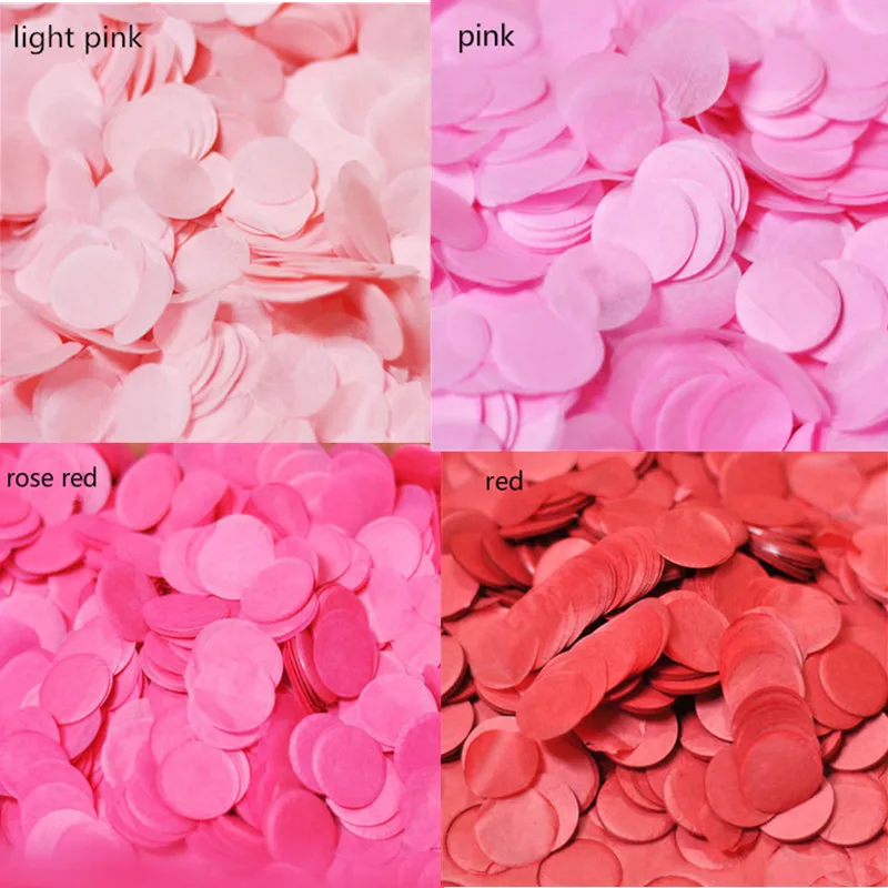 10 г в пакете 1 дюйм яркие цвета круглые бумажные салфетки конфетти разбрызгивают