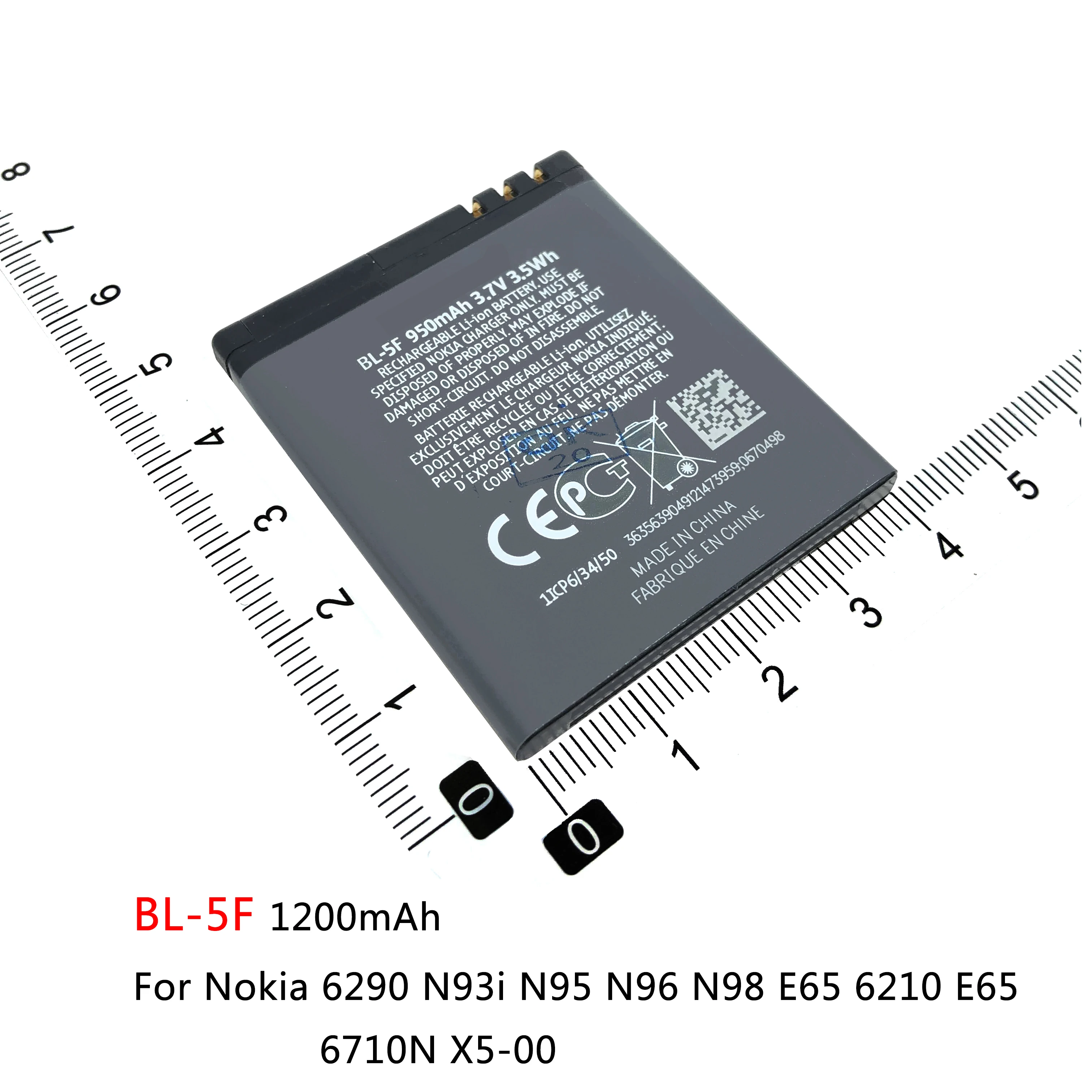 Аккумулятор для Nokia N95 N96 E65 N78 6788 5700 S Luna 6500 N85 N86 6110 C7 | Мобильные телефоны и