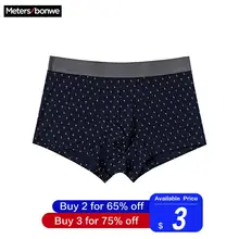 Metersbonwe, боксеры для подростков, мужское нижнее белье, мужские трусы из модала, нижнее белье, удобные домашние боксеры с принтом, Cuecas 265291
