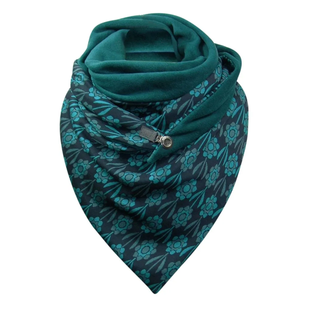 

40#Women Winter Luxury Designer Scarf Wraps Women Solid Dot Printing Button Soft Wrap Casual Warm Scarves Shawls British Scarfs