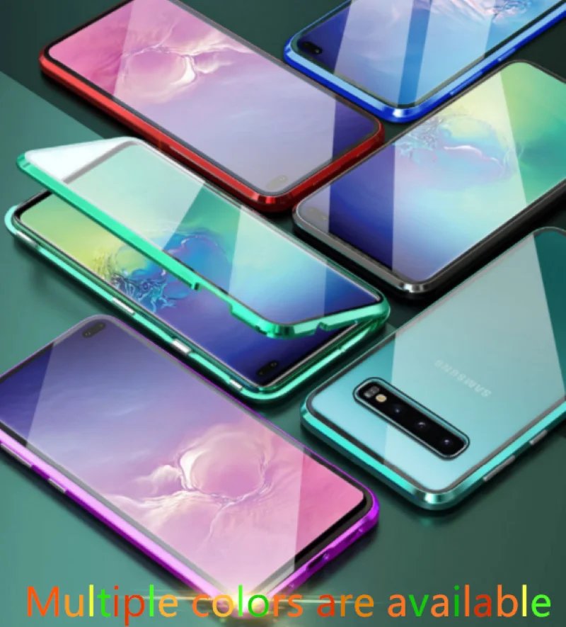 360 Передний+ задний двухсторонний 9Н чехол из закаленного стекла для samsung Galaxy ys10 S8 S10 Plus S9Plus S9 Note 9 8 чехол Магнитный