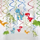 Подвесная фольга в виде динозавра, из ПВХ, Юрского периода, 1 комплект, подвесные гирлянды на потолок, декор для дня рождения, Детские сувениры