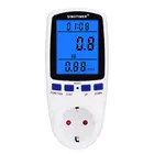 Цифровой ваттметр, измеритель мощности и мощности, с подсветкой, вилка EUUSUKFRBRAU, 230 В переменного тока, 120 в