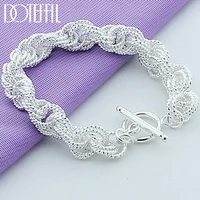 doteffil brand design 925 sterling silver charm bracelet exquisite jewelry silver for women gift party
