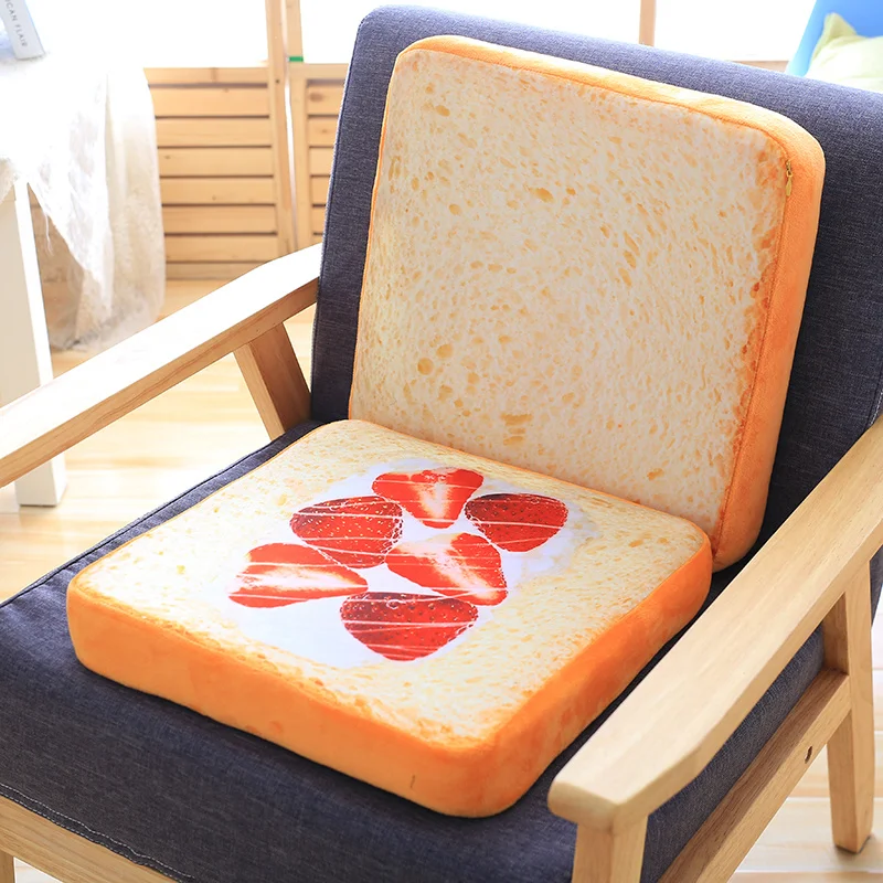 

1pc 40cm Simulation Bread Plush Cushion Soft Stuffed Pillows Cute Doll Toys For Kids Gift Room Decoration Creative AP