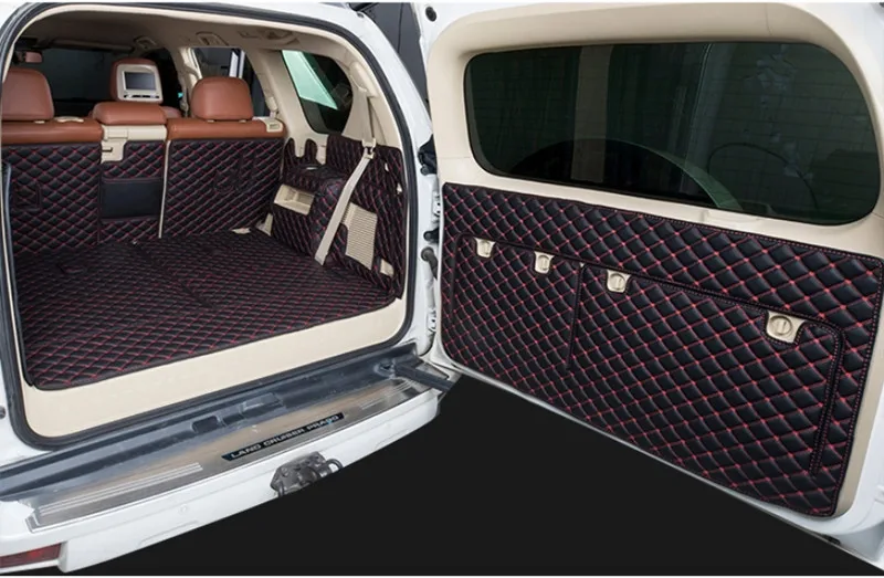 Полный Комплект ковриков для багажника автомобиля + задней двери Toyota Land Cruiser Prado 150