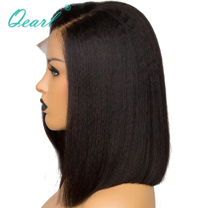 

Короткий Боб Синтетические волосы на кружеве человеческие волосы передние парики для Для женщин яки прямые 13x 4/13x6 бразильские Волосы Remy пре...