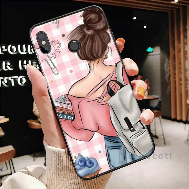 

Phone Case For Xiaomi Redmi note 4 4X 8T 9 9s 10 K20 K30 cc9 9t pro lite max Fashion Girls High Heels