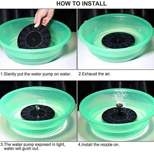 

Mini Solar Fountain Garden Pool Pond Solar Panel Floating Fountain Decoration Water Fountain Solar Panel Dropshipping