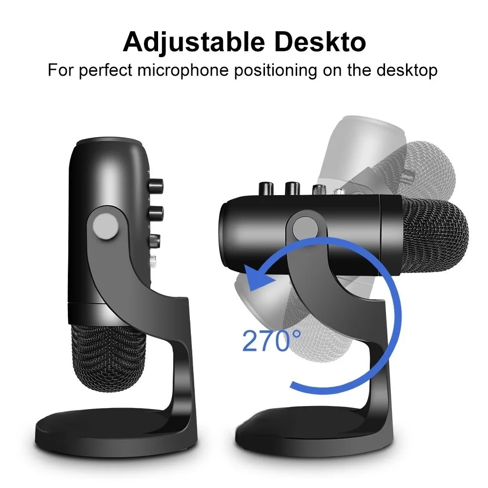 Конденсаторный микрофон G-MARK POP4 USB настольный ASMR Echo мониторинг в реальном времени
