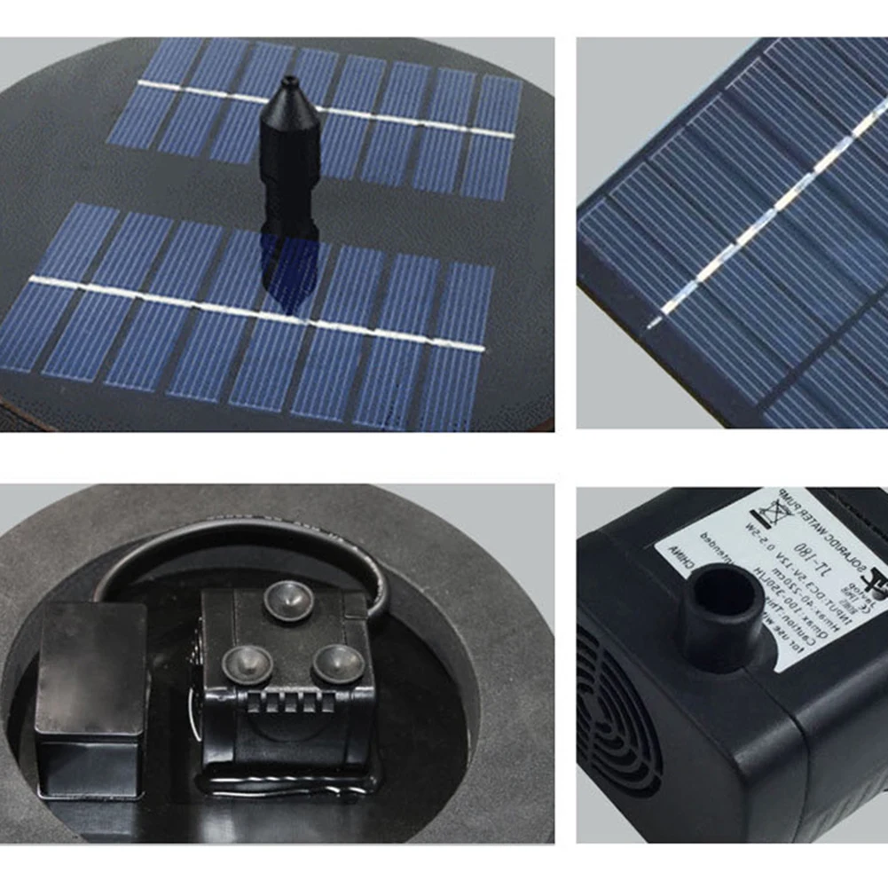 

Solar Powered Fountain Garden Pool Pond Solar Panel Floating Fountain Garden Decoration Water Fountain Drop Shipping