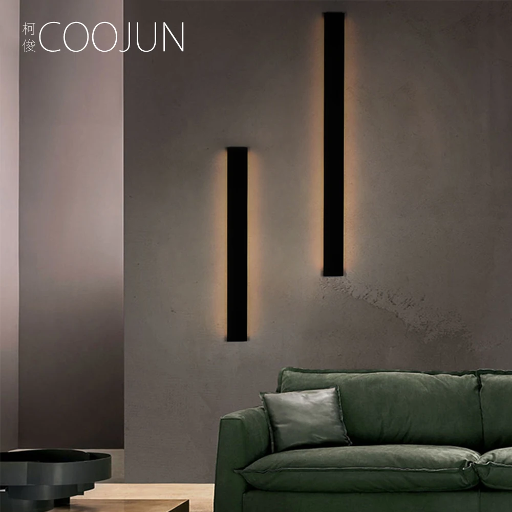 

COOJUN LED Indoor Wall Lamps Thin Modern Bedroom Living Room Stairway Lamp Minimalist Decoration Wall Light Interior Fixtures