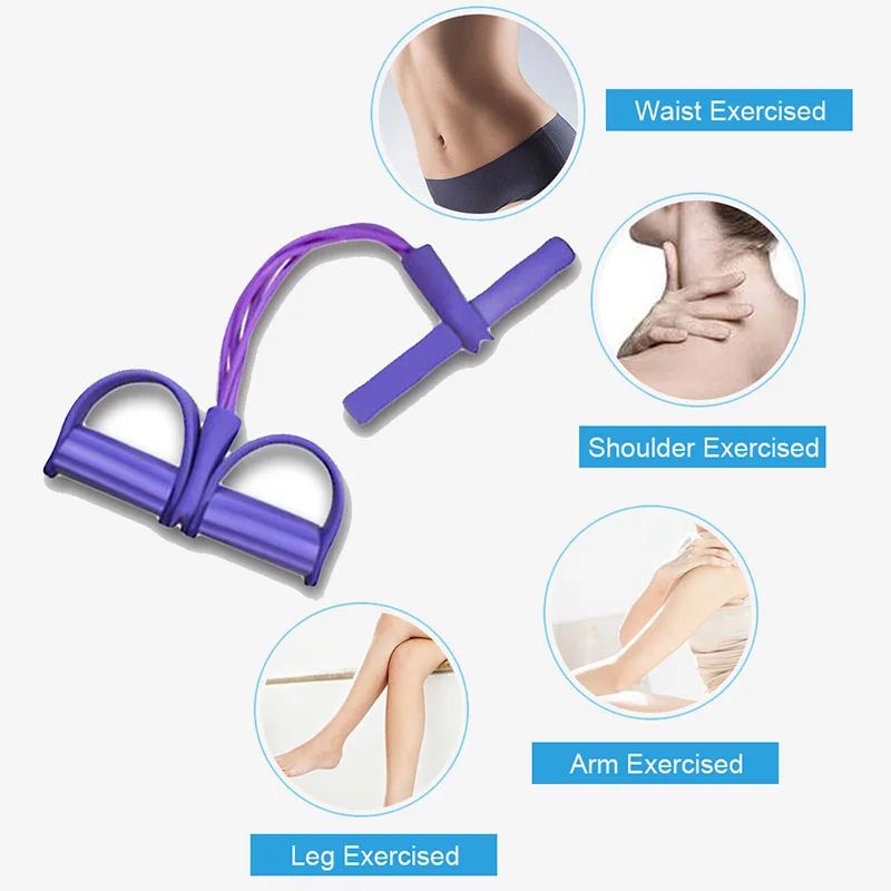 5 цветов латексная трубка Тяговая веревка для йоги пилатеса Резистентные ленты