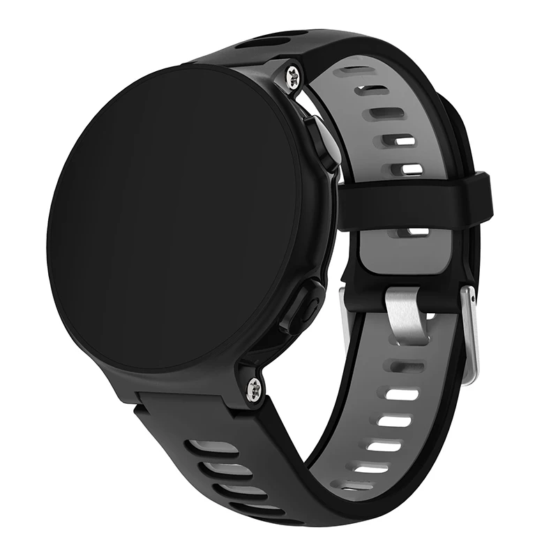 Овальный Двухцветный силиконовый ремешок для Garmin Forerunner 735XT смарт-часов