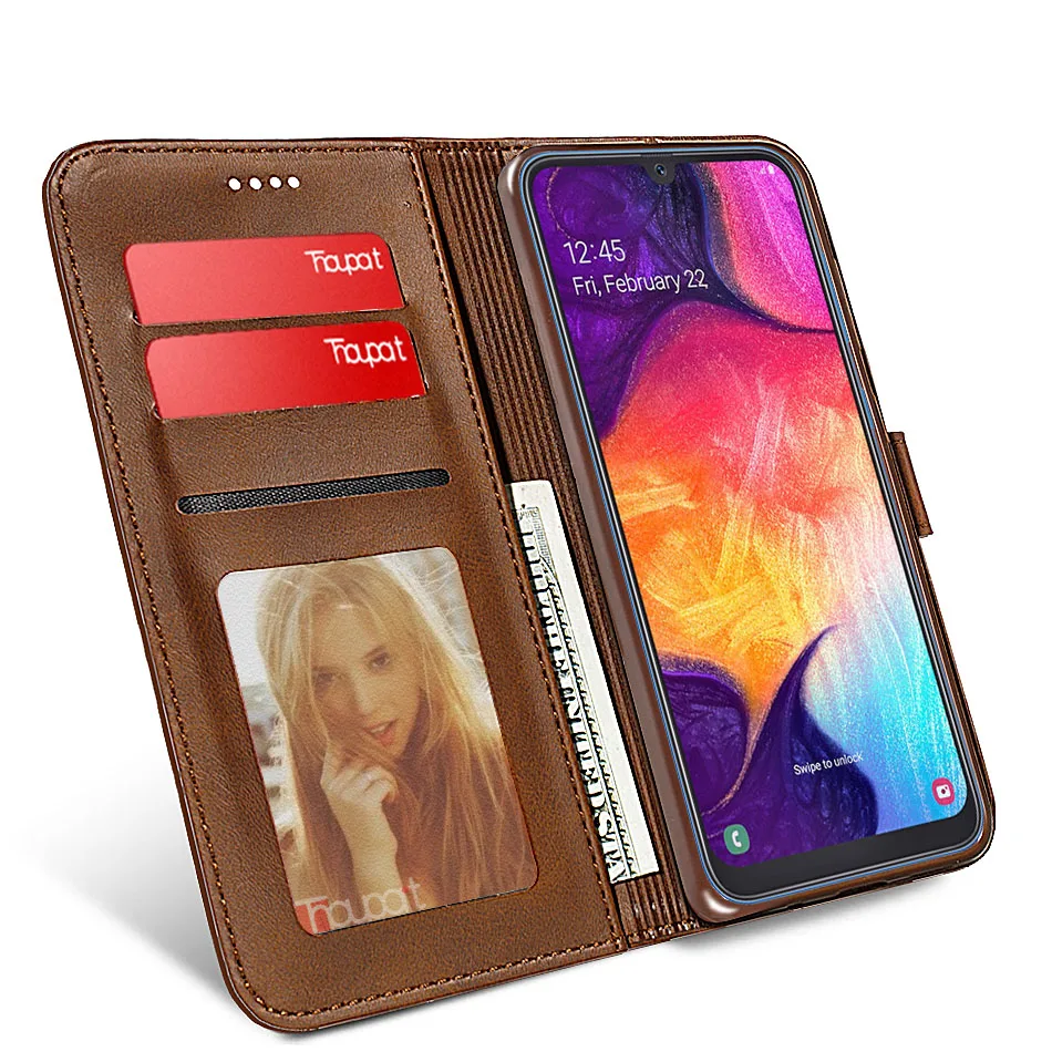 Ручной работы кожаный чехол для samsung Galaxy A50 A30 A10 A20 A40 A60 A70 держатель для карт бумажник чехол для samsung A10S A20S A30S A40S