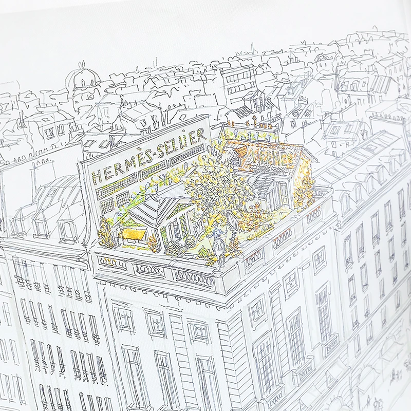 

Canvas Painting Luxury Simple Creative Sketch Roof Garden Wall Art Living Home Room Decor with Painted Property Restaurant