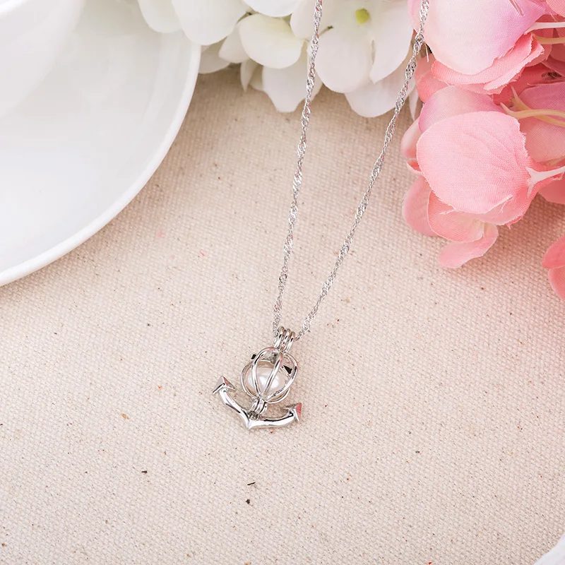 2019 модное ожерелье с маленькой рыбой лошадью свежим жемчугом Кулон полый