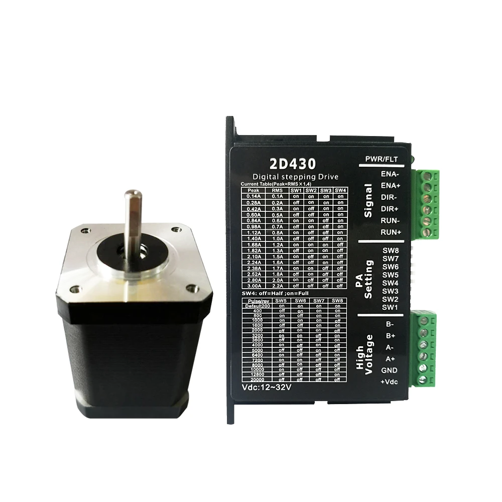 Комплект шагового двигателя Nema 17 42BYGH 4 свинцовый биполярный 2 фазный 60 мм с