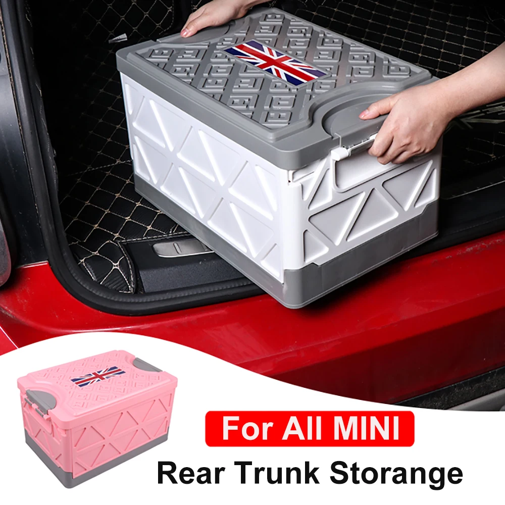 

Ящик для хранения в багажник автомобиля, складная корзина, Внутренний органайзер для хранения и поддержания порядка для BMW MINI Cooper One JCW, униве...