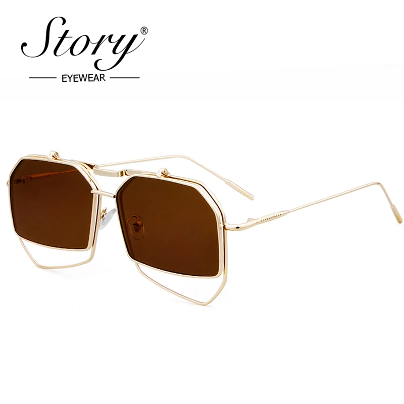 Очки солнцезащитные женские со съемной большой оправой ST008|clip on|big frame sunglassesdesigner