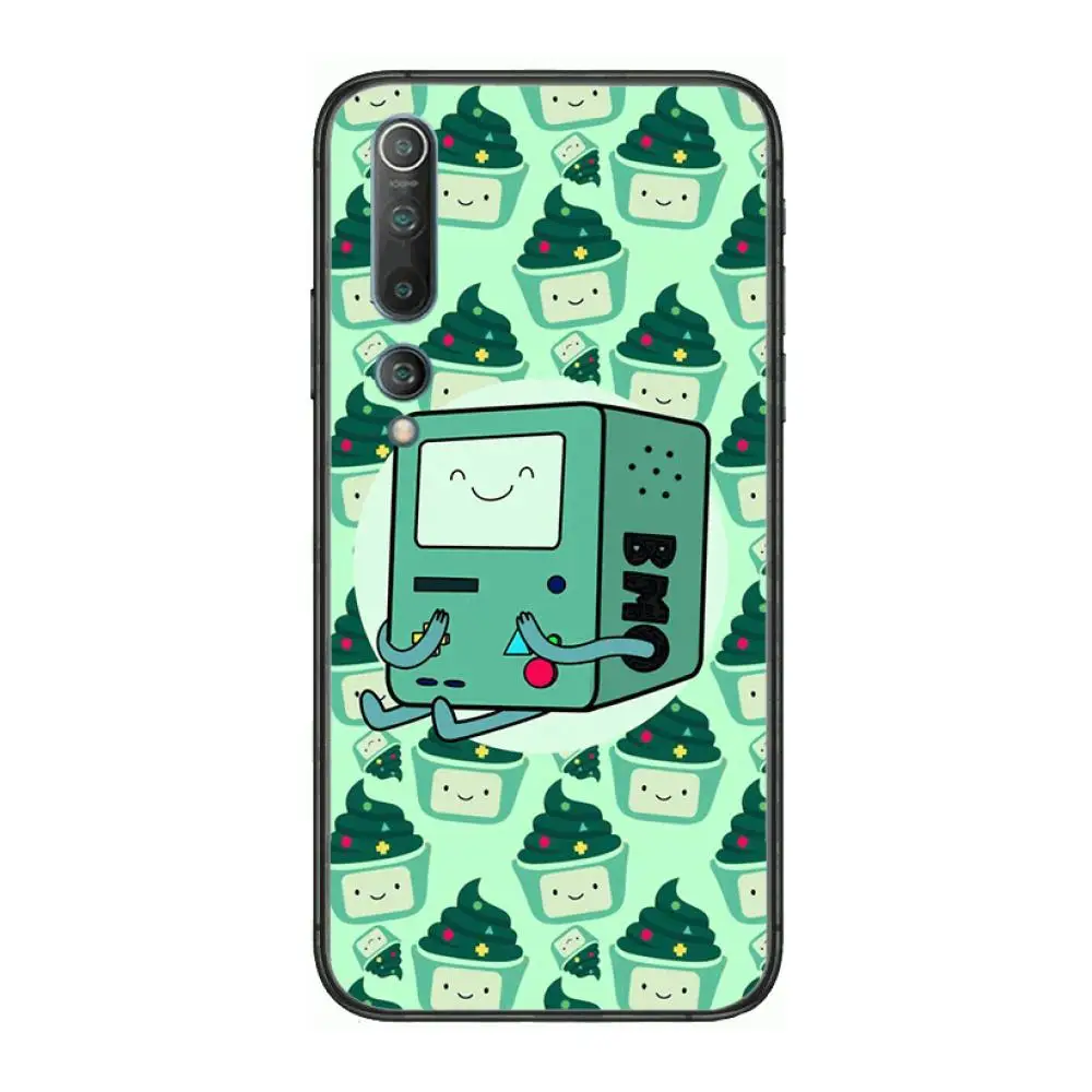 

Adventure Time For style Phone Case For xiaomi mi11 5g 10 liti Ultra 9Pro SE 3 8 Note Anime Black Cover Silicone Back Pretty tpu