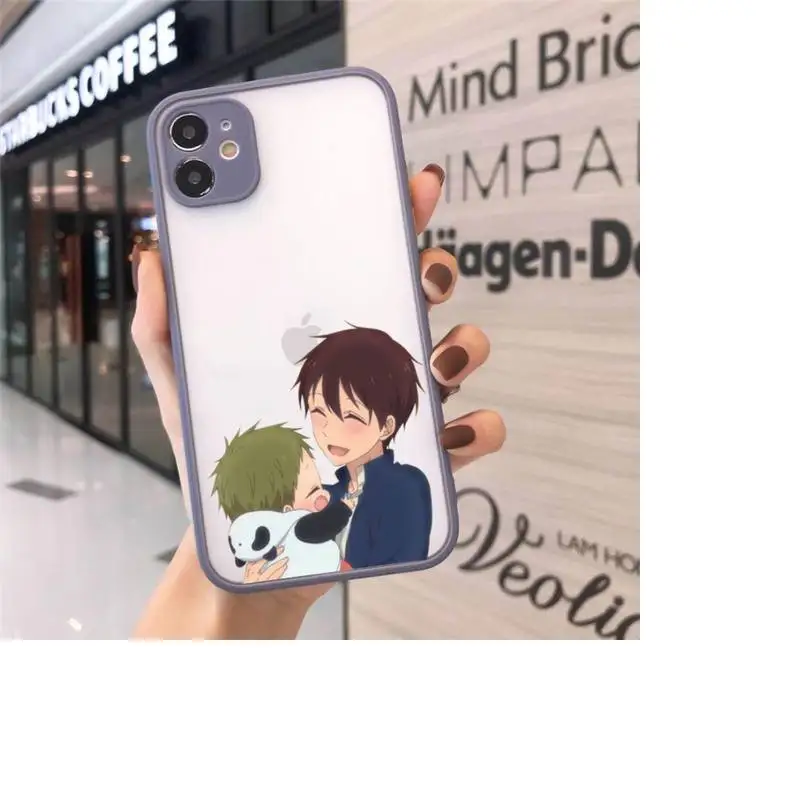 

School Babysitters Ryuichi Kashima Phone Case matte transparent For iphone 7 8 11 12 plus mini x xs xr pro max cover