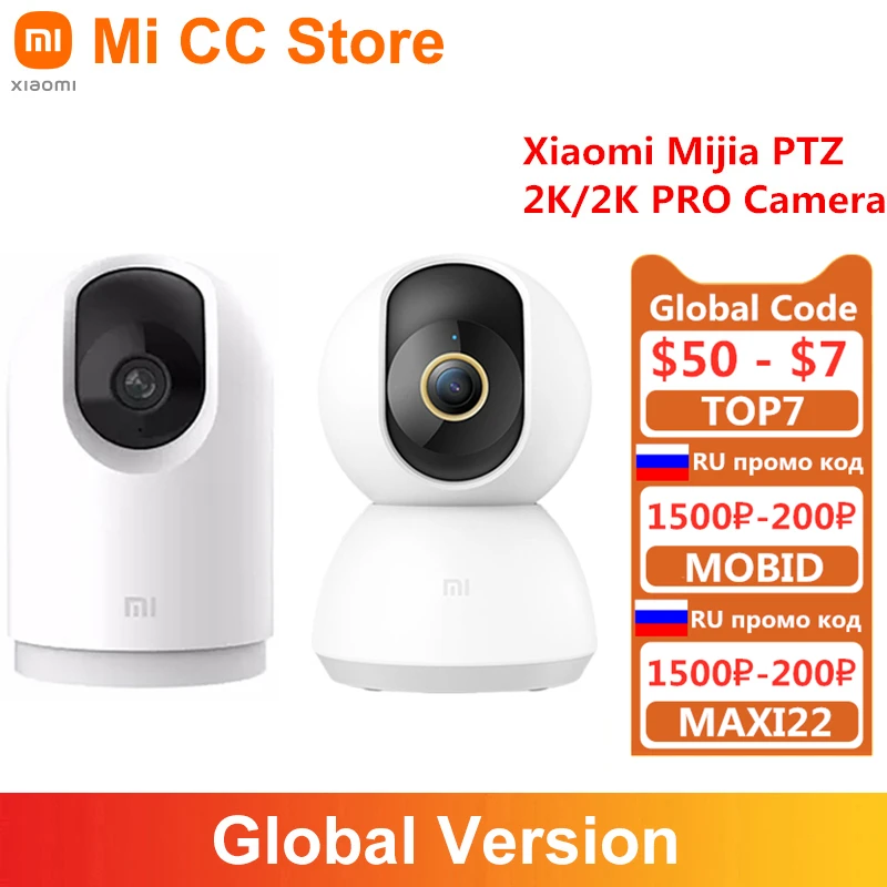 Xiaomi-câmera inteligente mijia 2k pro ip ptz, para monitoramento do bebê, 360 °, 1296p, hd, compatível com bluetooth, intercomunicação bidirecional, segurança da casa