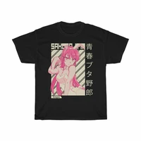 pink bunny girl t shirt anime shirt aesthetic senpai tee manga tee mens t shirt harajuku ullzang t shirt funny tees male