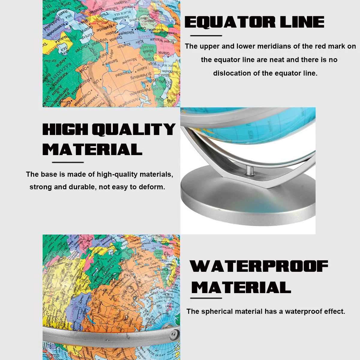 20 см ротационный глобус модель глобуса Карта мира география обучающая игрушка с