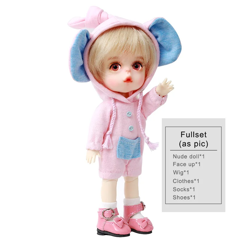 Fullset as pic Новое поступление Dollbom Rover 1/8 BJD SD YoSD кукла высокое качество милые игрушки для девочек лучший рождественский подарок Luts Linachouchou - Цвет: Fullset as pic