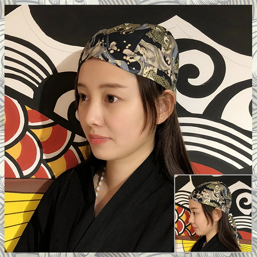 Кепка шеф повара для ресторана с принтом суши японский стиль рабочая одежда