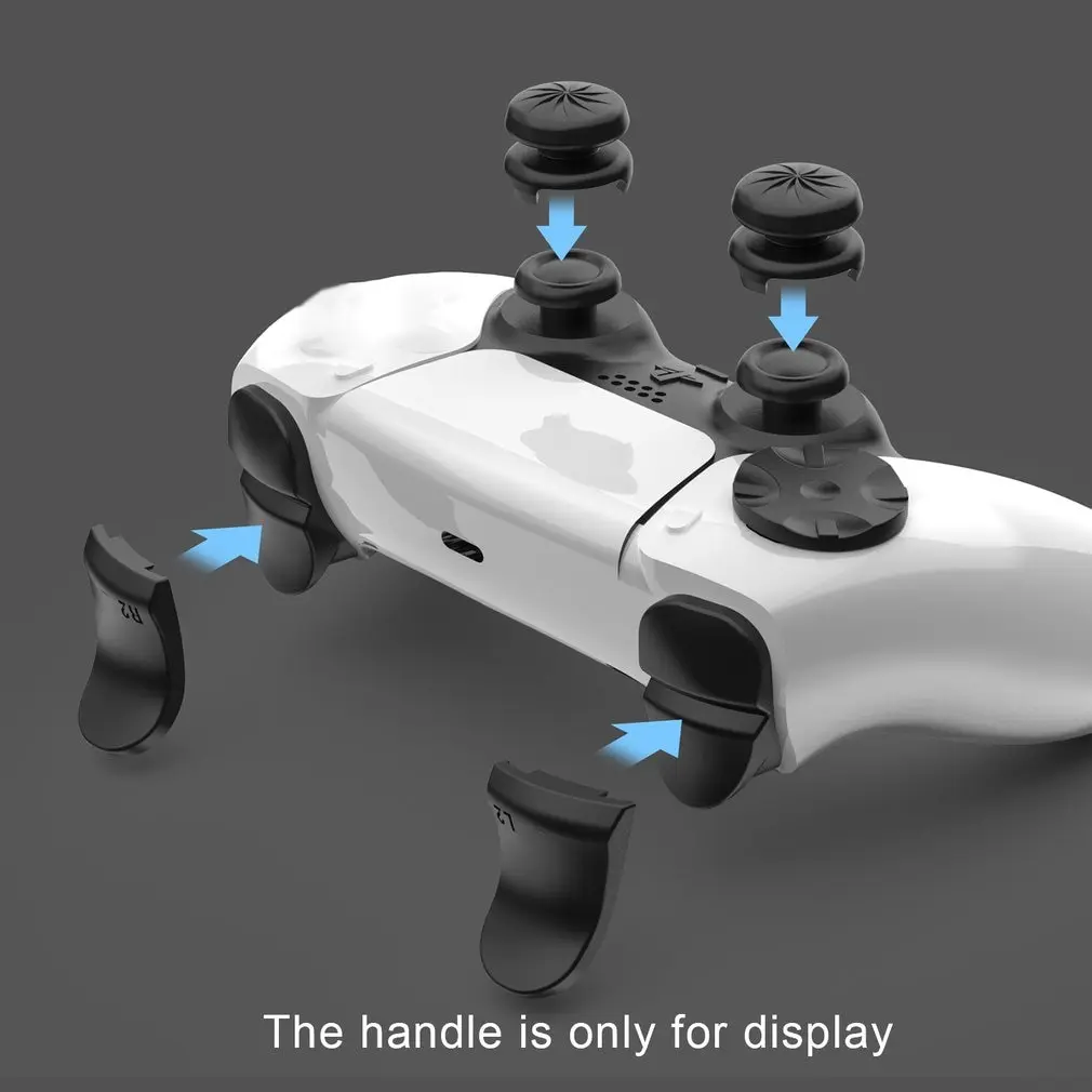 

8 in1 Thumb Stick Grip Key Caps Joystick Cover For PS5 L2 R2 Trigger Extender D-pad Button Cap For Playstation 5 Gamepad