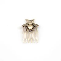 Hot Retro Alloy Comb Bee Hair Comb Ancient Style Hair Clip Hairpin Women Hair Accessories Ponytail Holder Headwear